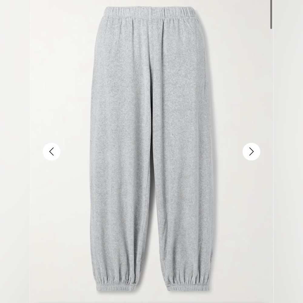 SUZIE KONDI Samos cotton-blend velour sweatshirt and sweatpants set size S - Picture 3 of 12